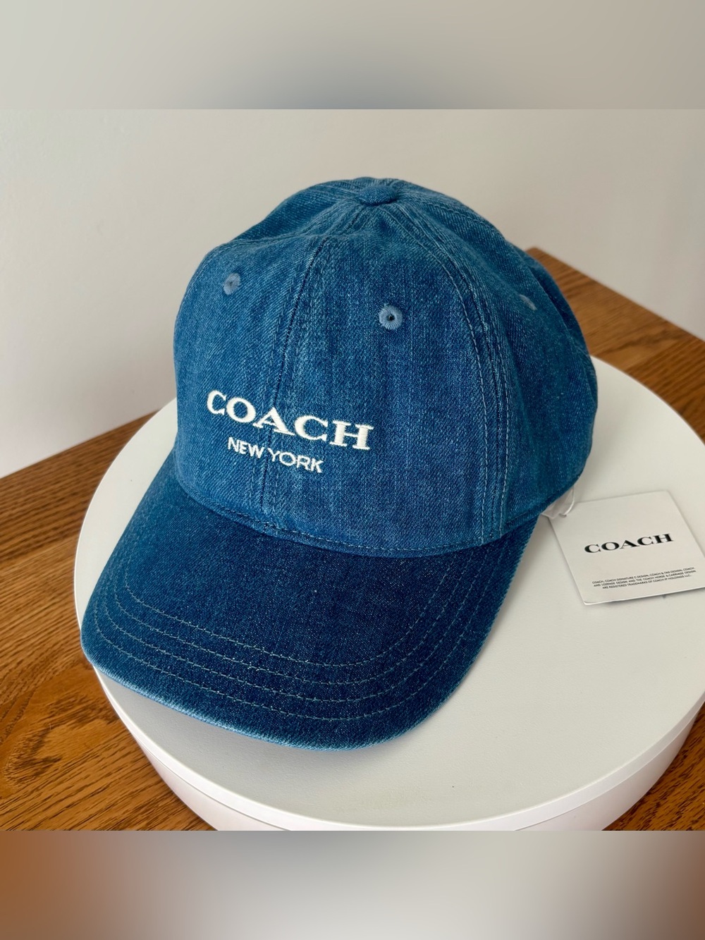 Coach Denim Baseball Cap - NWT